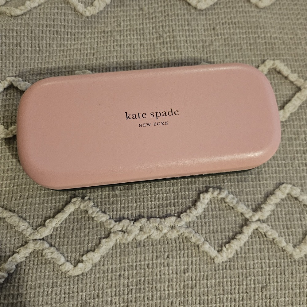 Kate Spade New York Pink & Green Hard Clamshell  Eyeglass Cases
